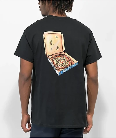 Salem7 Pizza Party Black T-Shirt