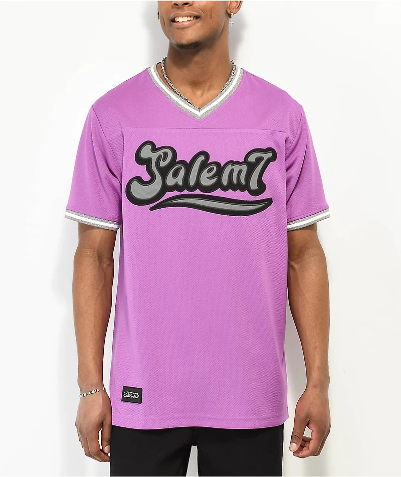 Salem7 Purple Baseball Jersey