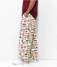 Salem7 Sticker Beige Pants