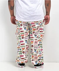 Salem7 Sticker Beige Pants