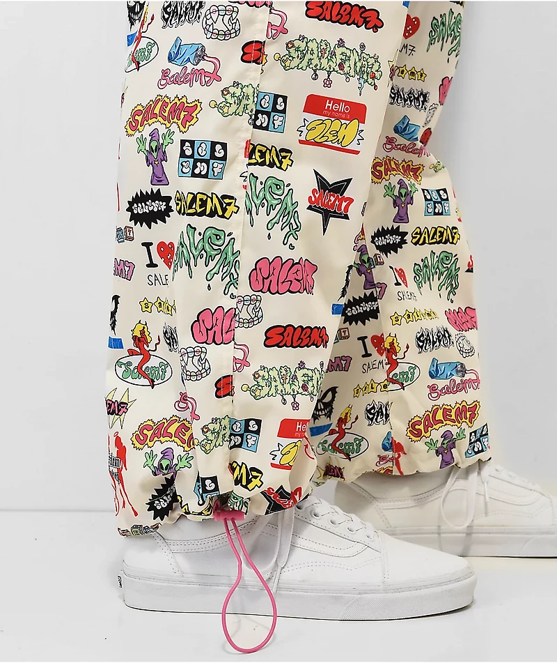 Salem7 Sticker Beige Pants