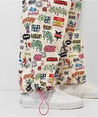 Salem7 Sticker Beige Pants