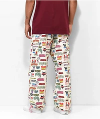 Salem7 Sticker Beige Pants