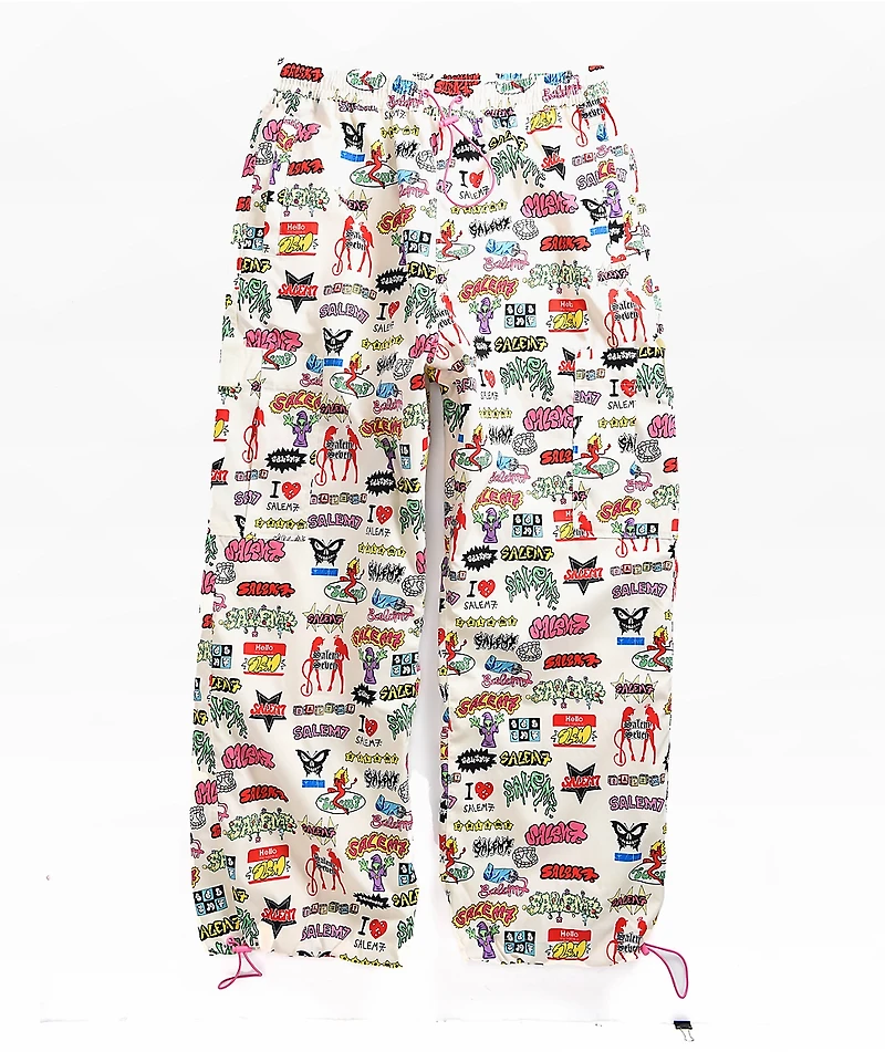 Salem7 Sticker Beige Pants
