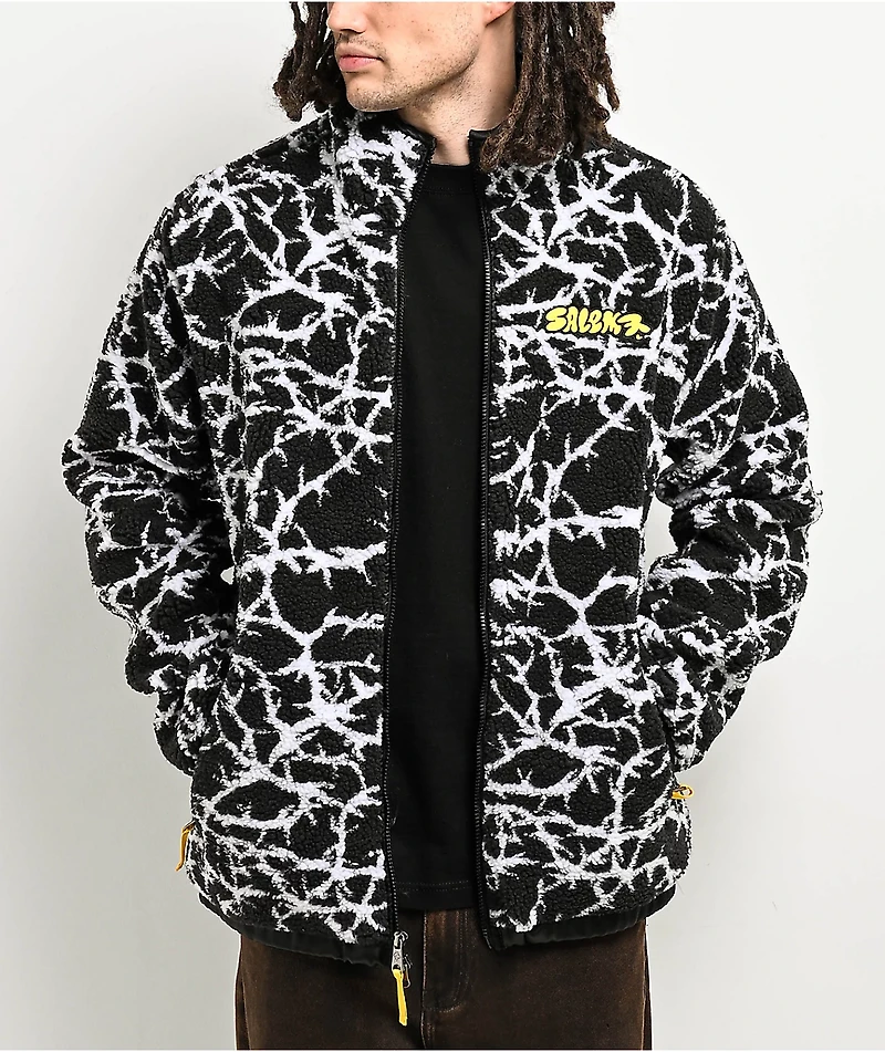 Salem7 Thorny Black Fleece Jacket