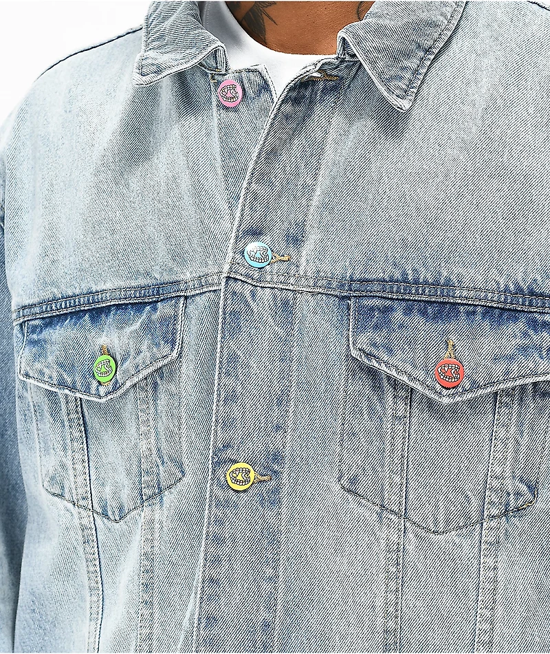 Salem7 Vandal Light Blue Denim Jacket