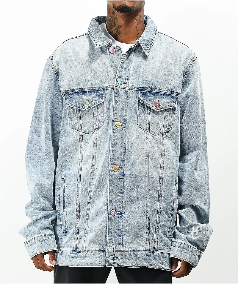 Salem7 Vandal Light Blue Denim Jacket