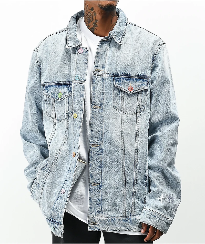 Salem7 Vandal Light Blue Denim Jacket