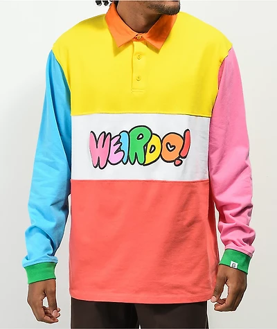 Salem7 Weirdo Colorblock Rugby Shirt