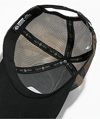 Salty Crew Big Mouth Black & Camo Trucker Hat