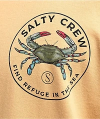 Salty Crew Blue Crabber Camel T-Shirt