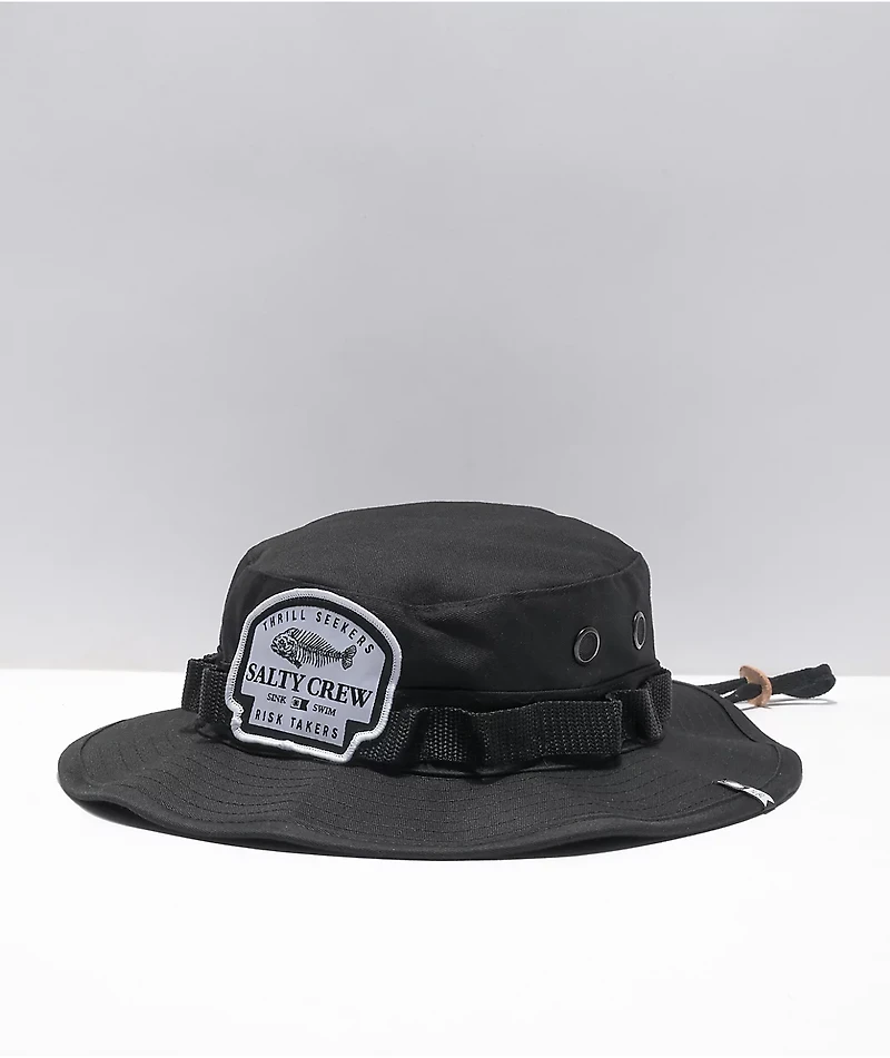 Salty Crew Boneyard Black Boonie Hat