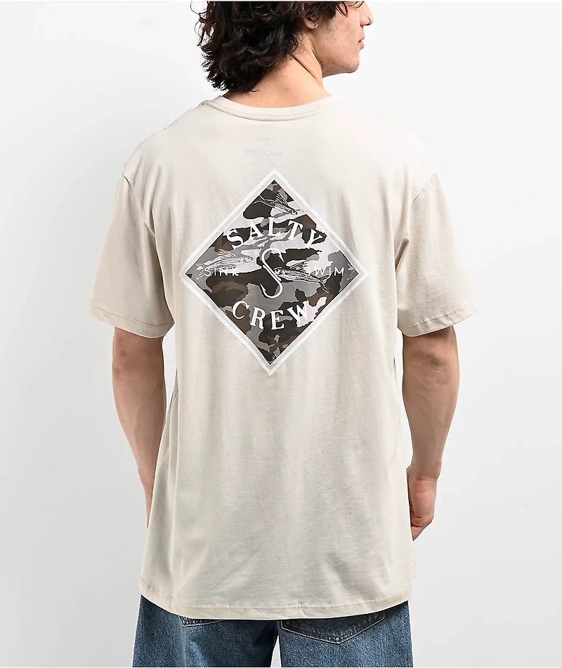 Salty Crew Camo Fill Bone T-Shirt