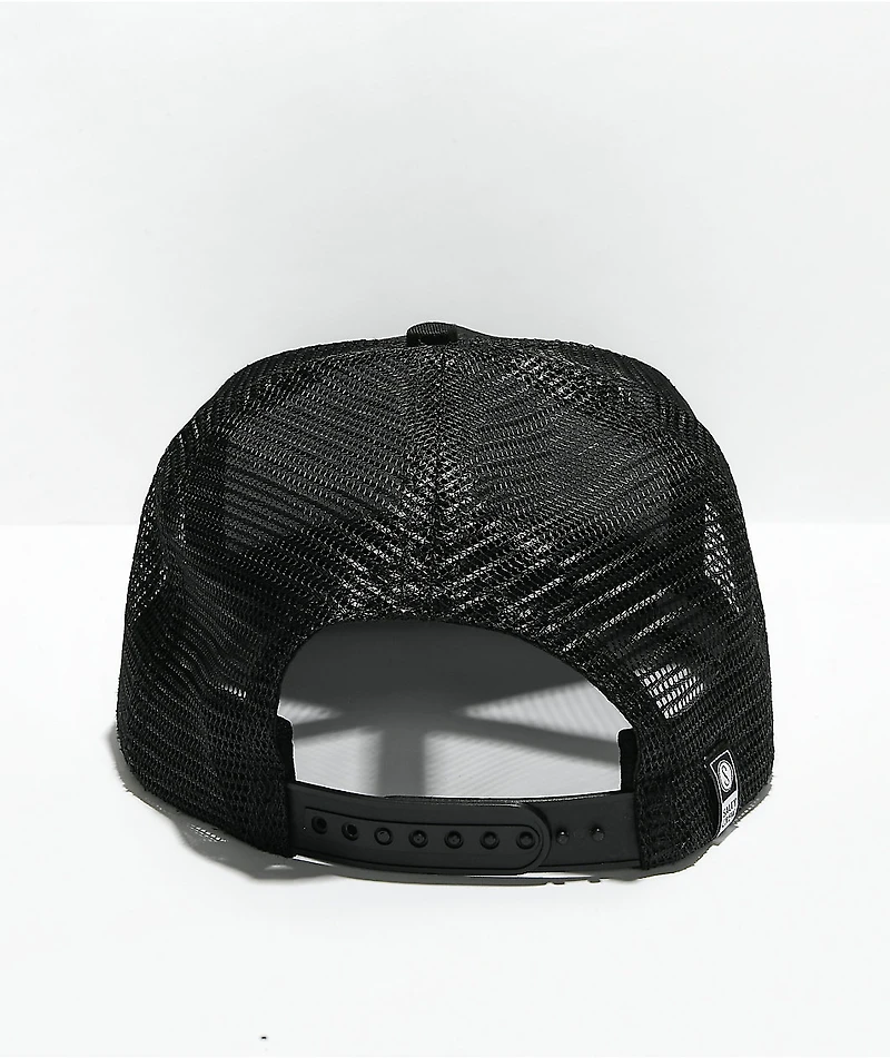 Salty Crew Dos Palms Black Trucker Hat