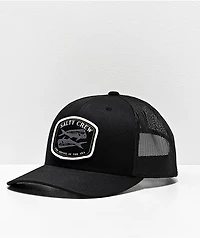 Salty Crew Double Up Retro Black Trucker Hat