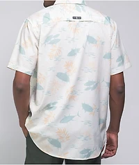 Salty Crew Feeding Frenzy Short Sleeve Button Up Shirt
