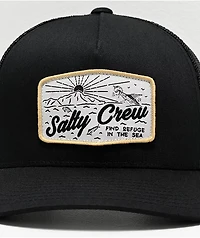 Salty Crew Frenzy Retro Black Trucker Hat