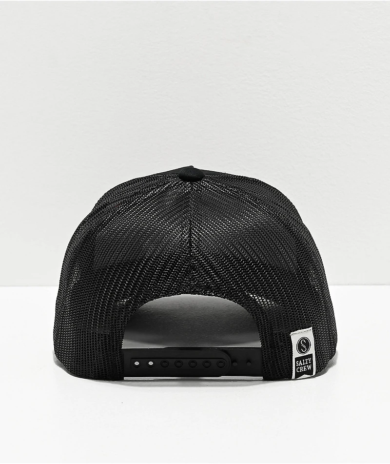 Salty Crew Frenzy Retro Black Trucker Hat