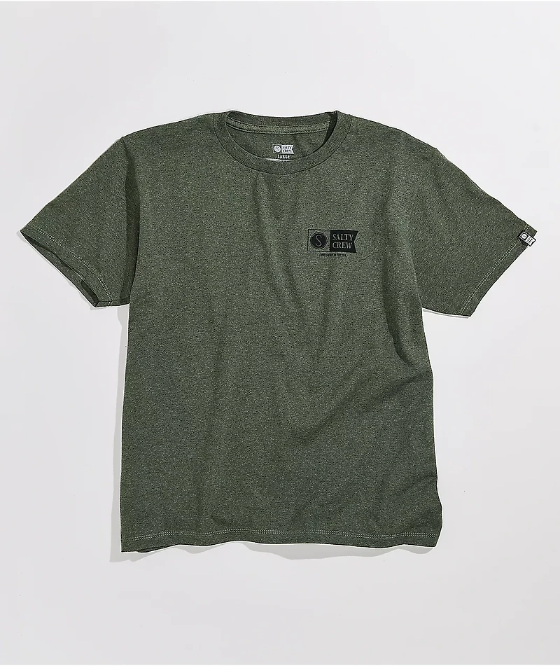 Salty Crew Kids' Alpha Green T-Shirt