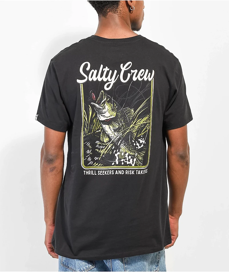 Salty Crew Largemouth Black T-Shirt