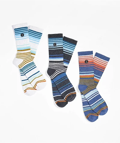 Salty Crew Mainland 3 pack Crew Socks
