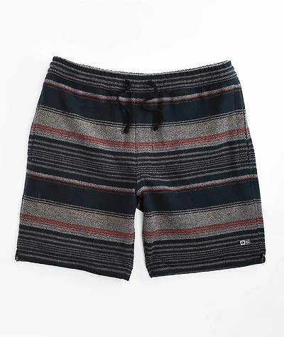 Salty Crew Mainland Black Sweat Shorts