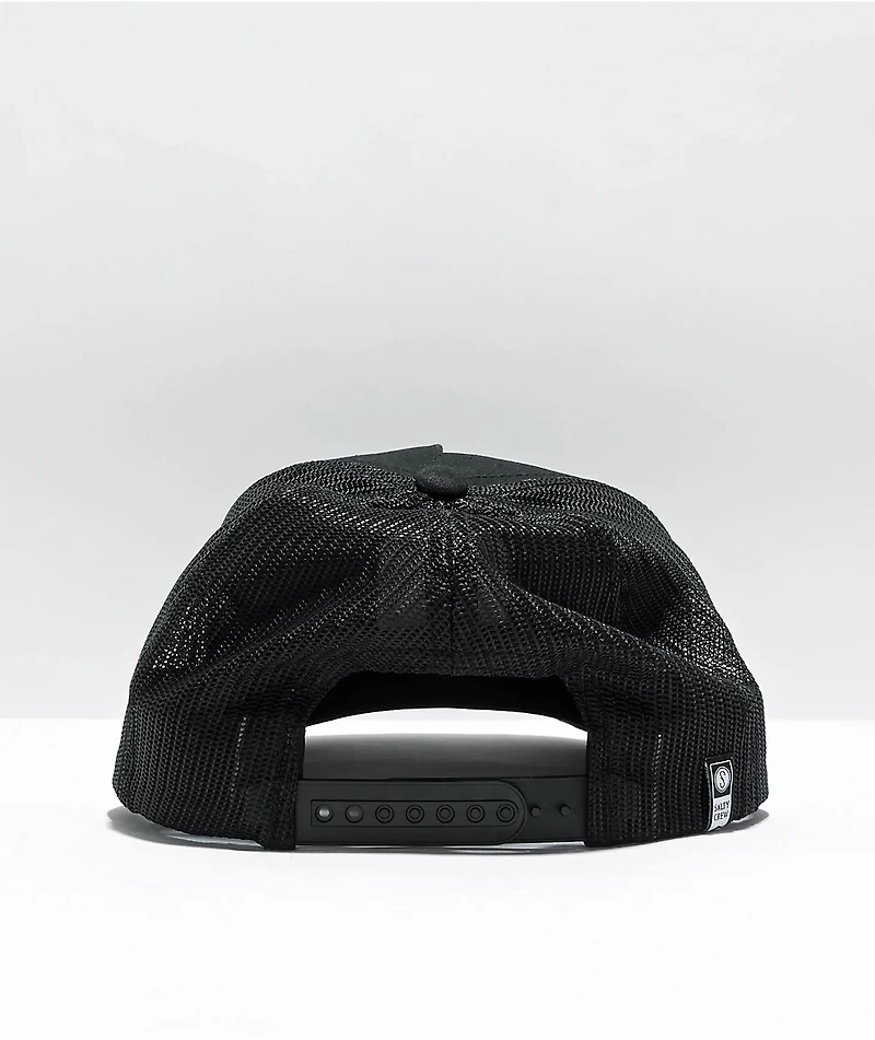 Salty Crew Outer Banks Retro Black Trucker Hat