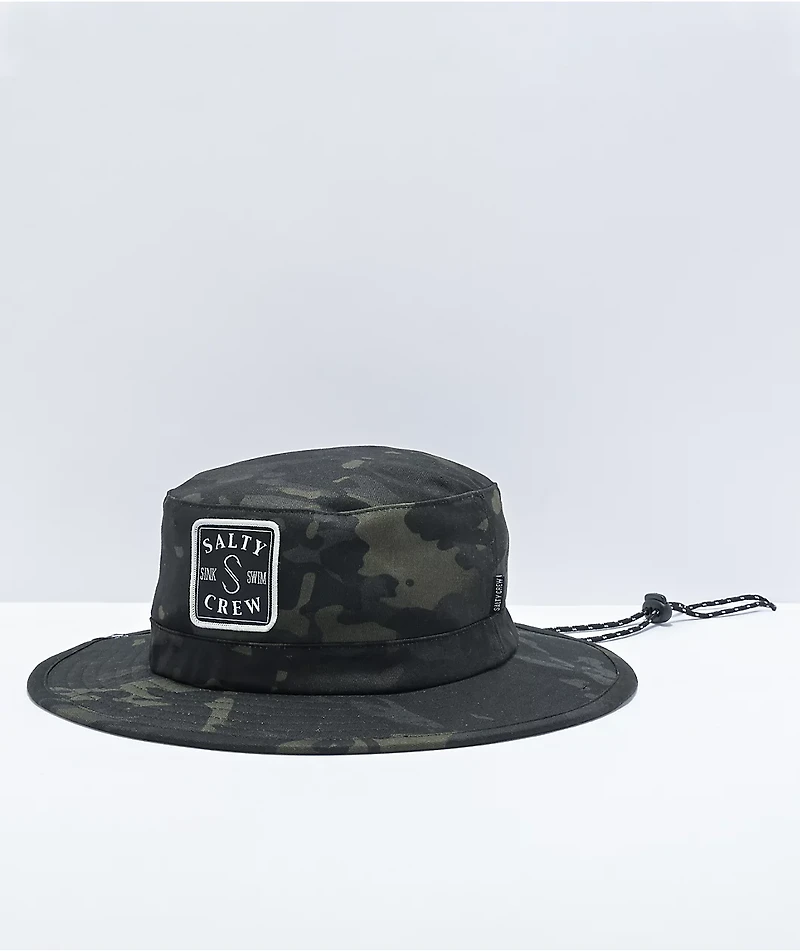 Salty Crew S-Hook Boonie Black Camo Bucket Hat