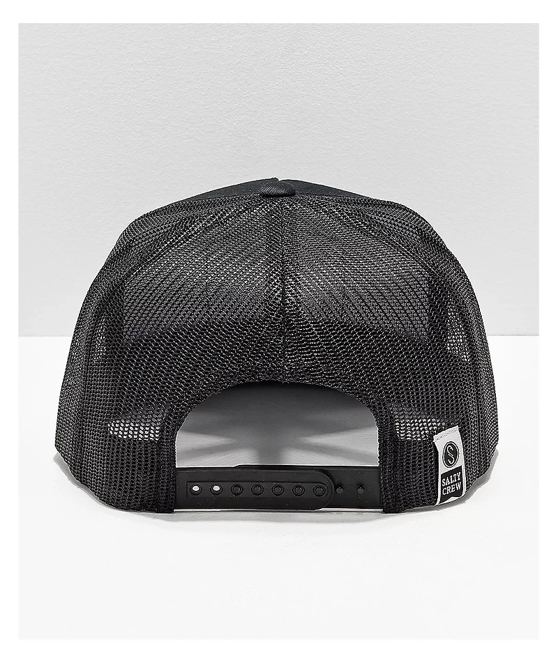 Salty Crew Stealth Black Trucker Hat