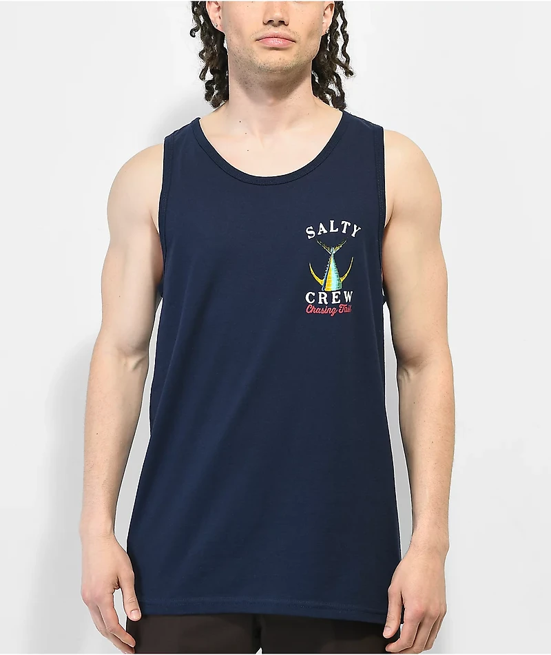 Salty Crew Tailed Navy Tank Top