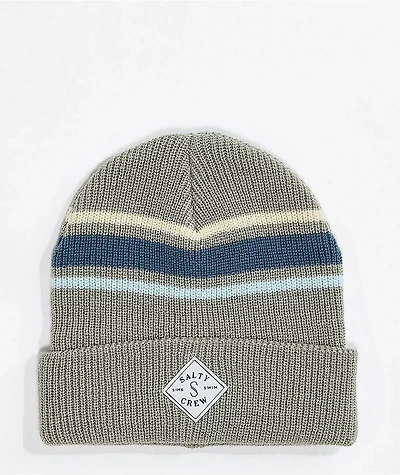 Salty Crew Tippet Heather Stone Stripe Beanie