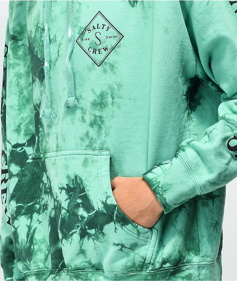 Salty Crew Tippet Sea Blue Tie Dye Hoodie