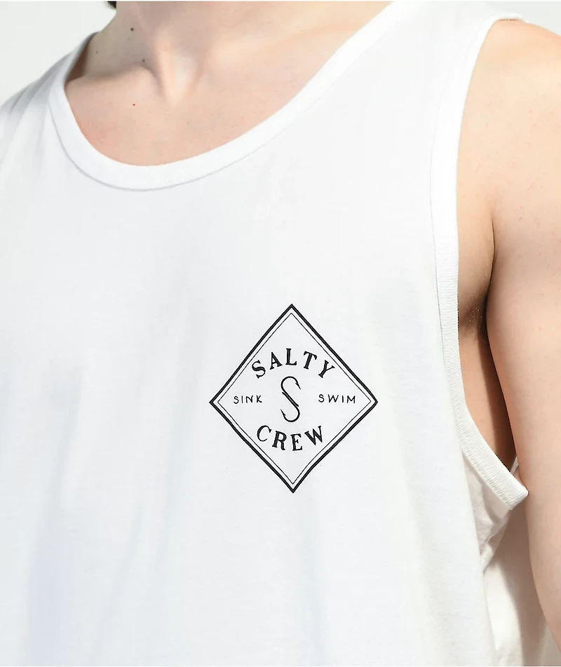 Salty Crew Tippet White Tank Top