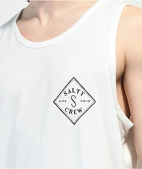 Salty Crew Tippet White Tank Top