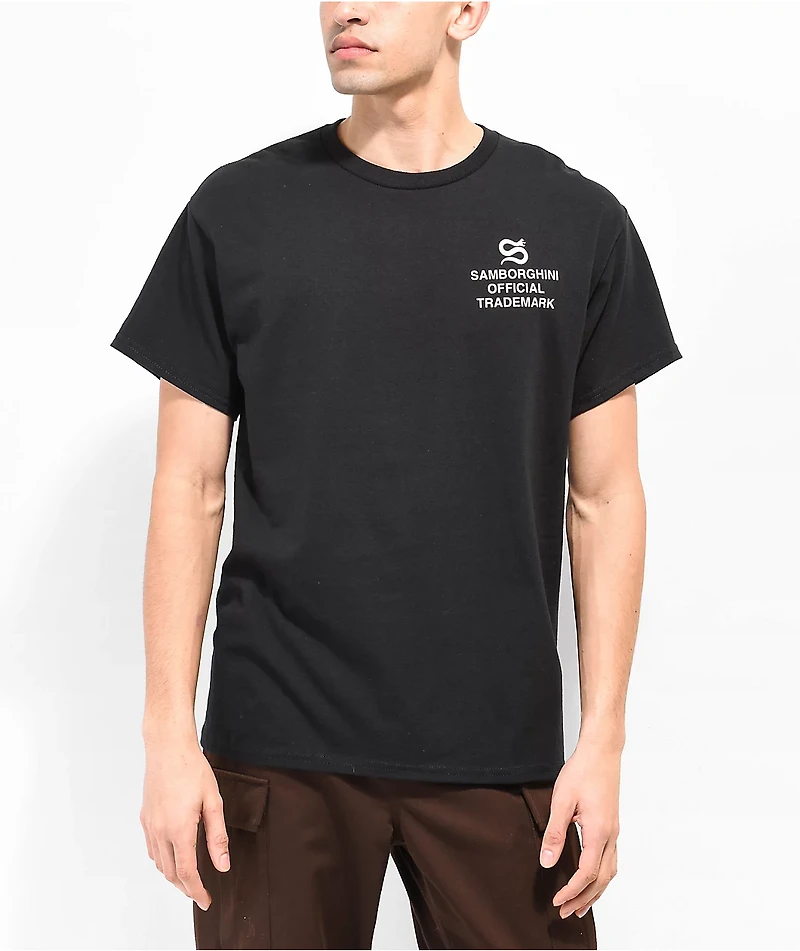 Samborghini 8 Ball Cherry Black T-Shirt