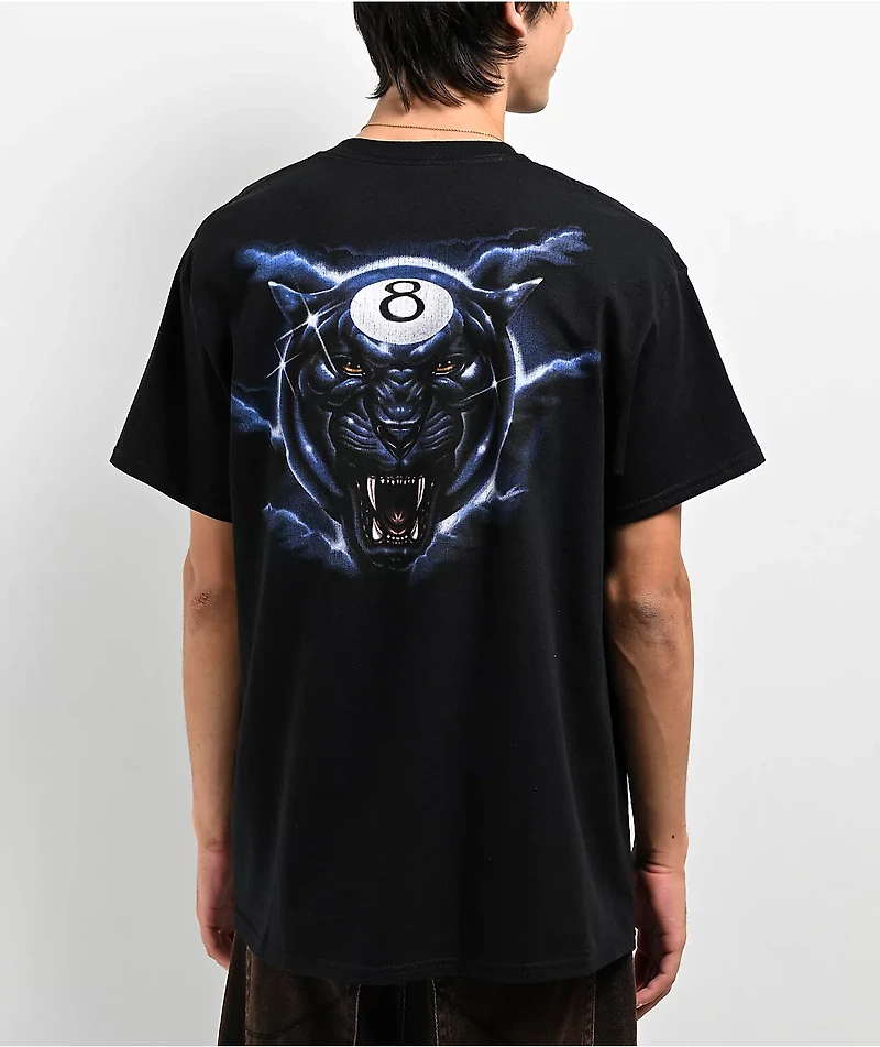Samborghini 8 Ball Panther Black T-Shirt