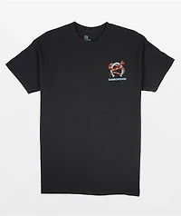 Samborghini Cowgirl Rose Black T-Shirt