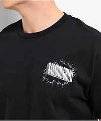 Samborghini Crack Skull Black T-Shirt