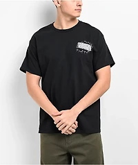 Samborghini Crack Skull Black T-Shirt