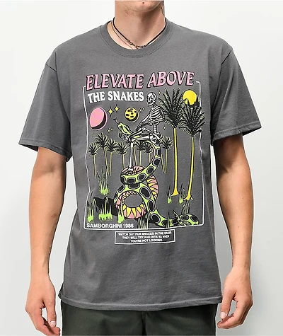 Samborghini Elevate Above Charcoal T-Shirt