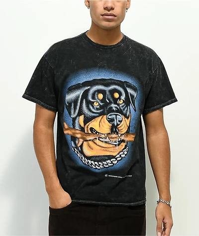 Samborghini Good Boy Black Wash T-Shirt