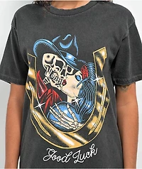 Samborghini Good Luck Black Wash T-Shirt