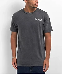 Samborghini Good Luck Horseshoe Black Wash T-Shirt