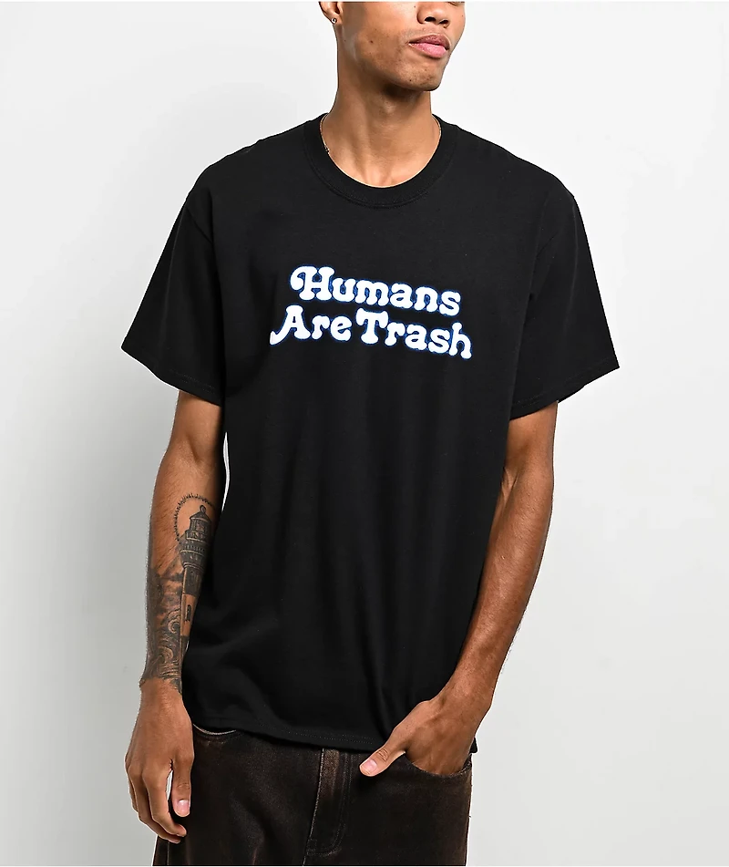 Samborghini Humans Are Trash Black T-Shirt