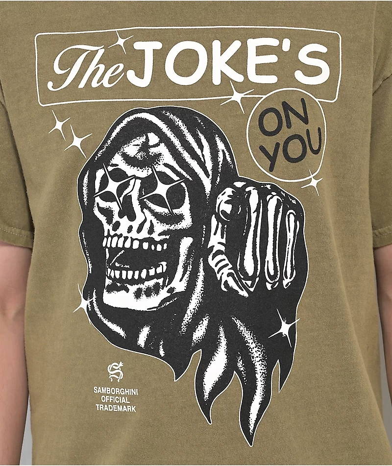 Samborghini Jokes On You Tan T-Shirt