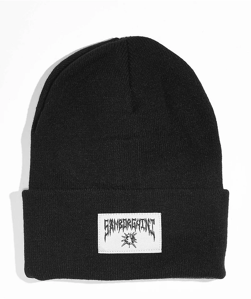 Samborghini Metal Globe Black Beanie