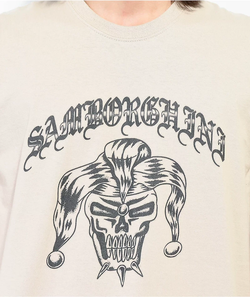 Samborghini Old English Jester Natural T-Shirt