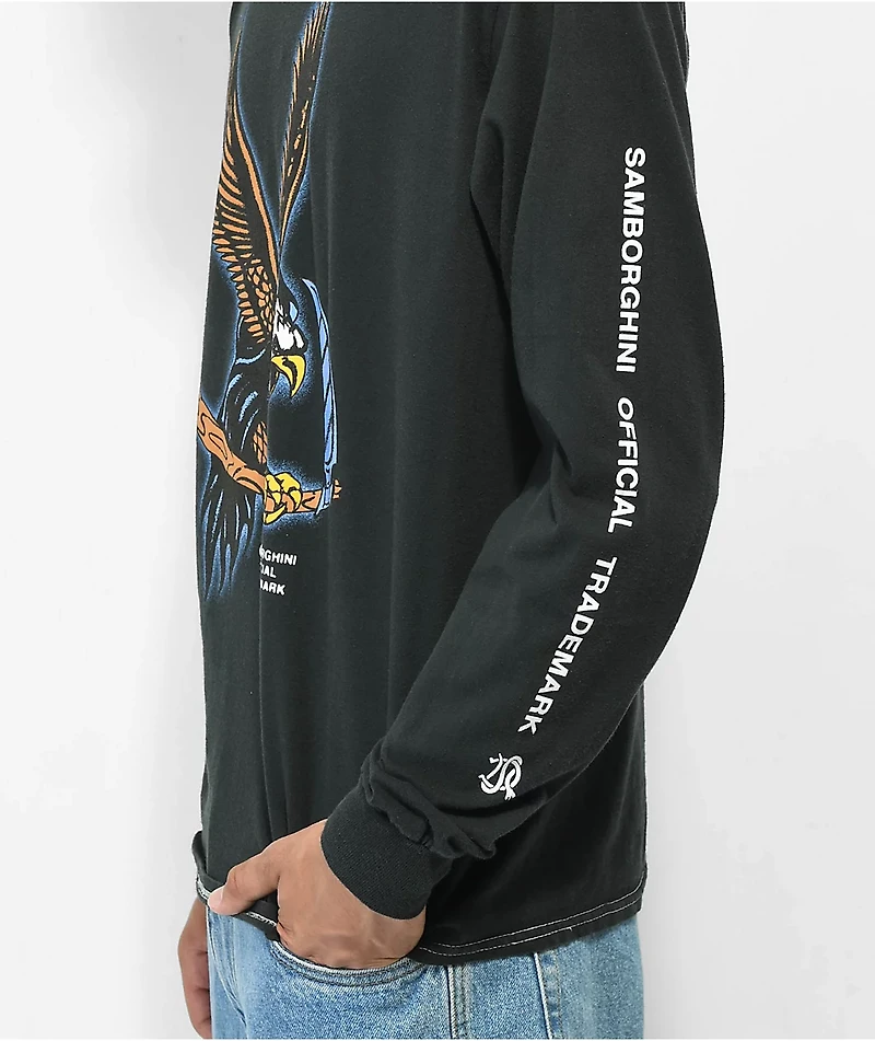 Samborghini Reaper Eagle Black Long Sleeve T-Shirt