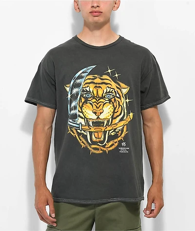 Samborghini Reaper Tiger Black Wash T-Shirt