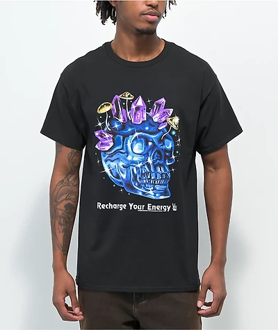 Samborghini Recharge Your Energy Black T-Shirt